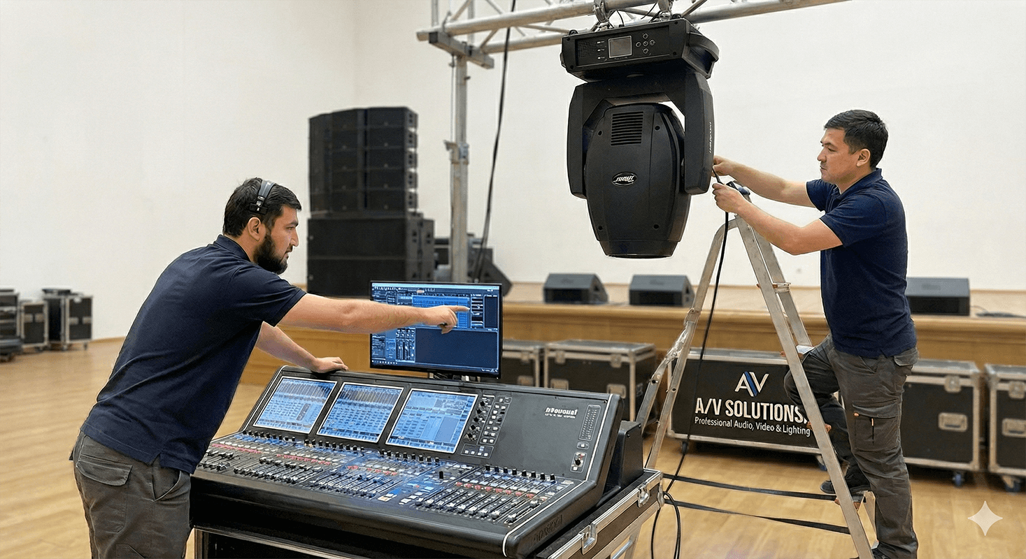 Профессиональные системы освещения и AV